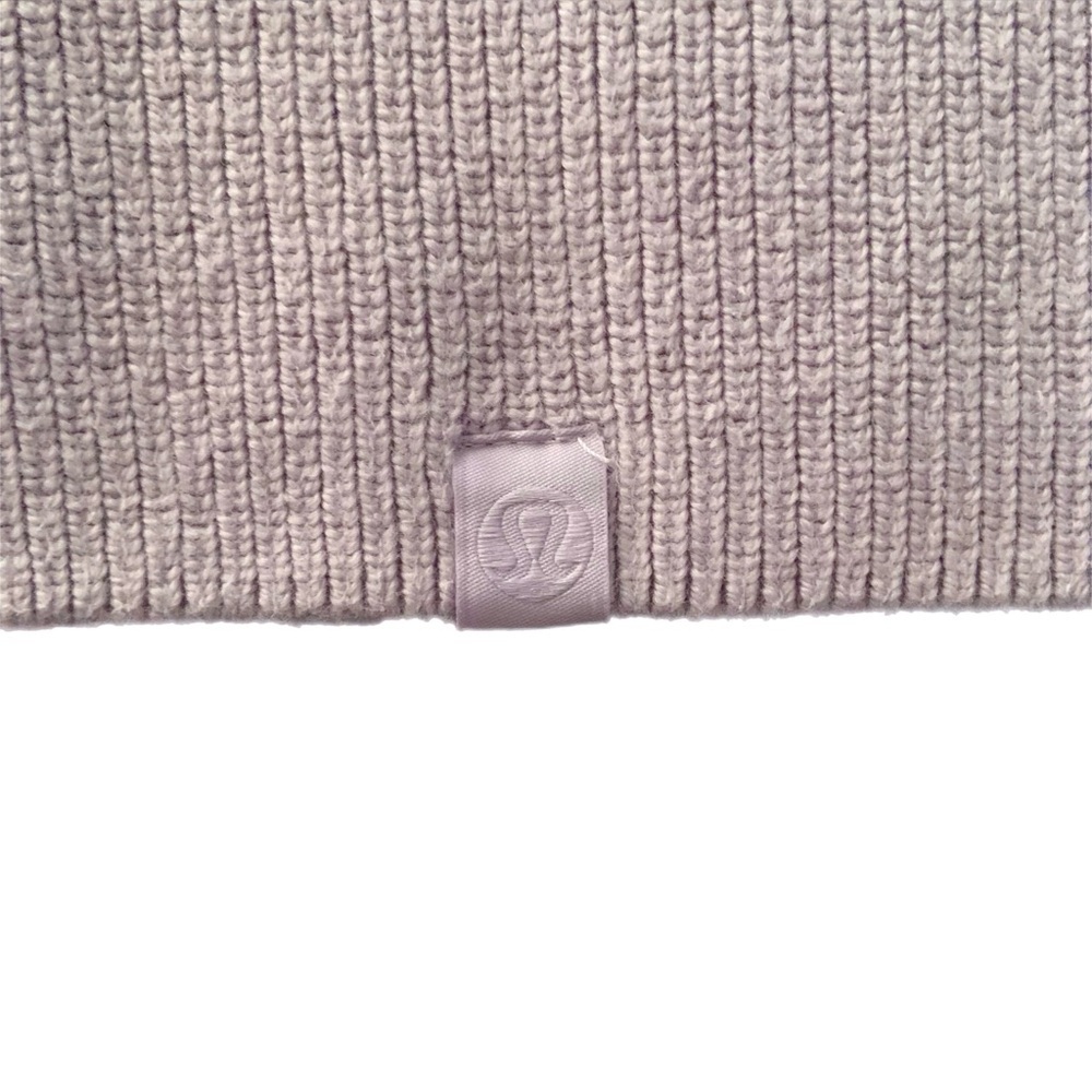 Lululemon Merino Wool-Blend Ribbed Crewneck Sweater Faint Lavender Side 6 - Picture 5 of 10